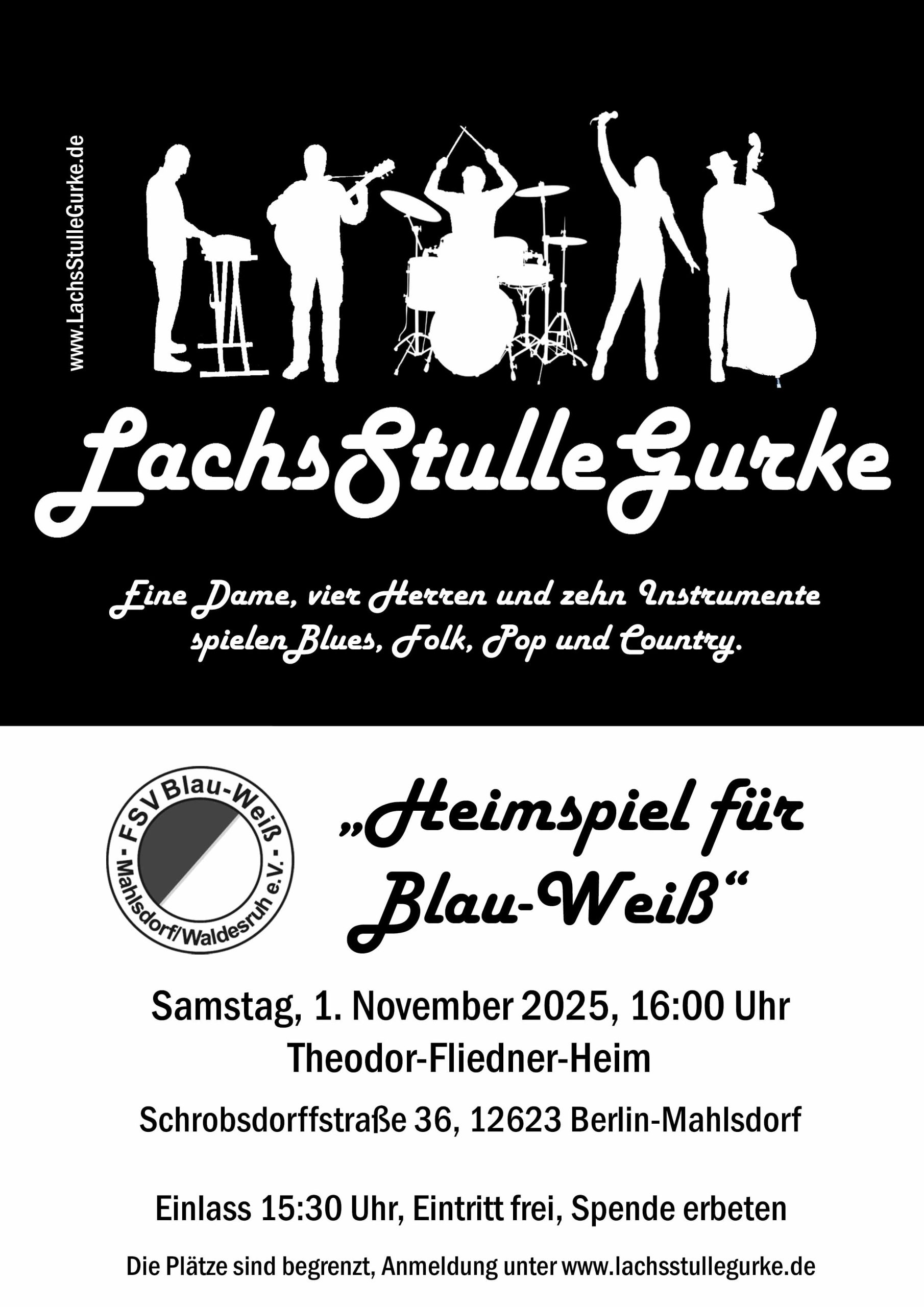 Heimspiel für Blau-Weiß Heimspiel für Blau-Weiß